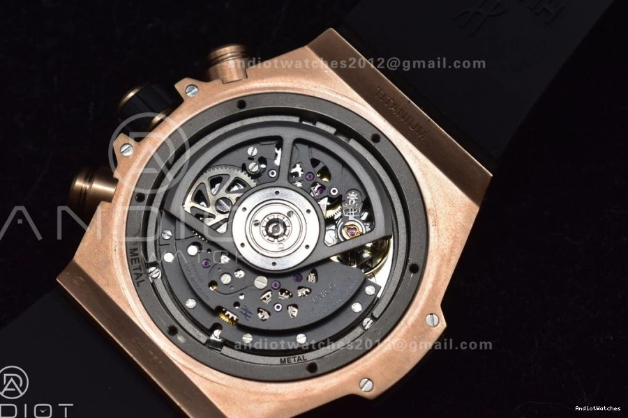 Strap Hublot Unico Dial ZF Black Bang on 1:1 A Best Rubber RG 904 GoodFit Big Skeleton Edition 0102